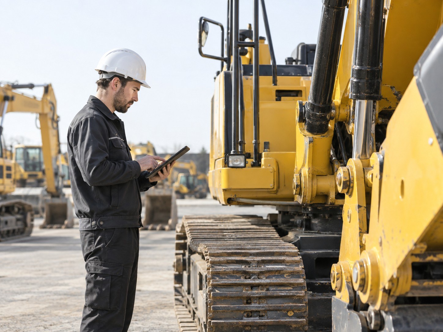 Equipment professional inspecting machinery